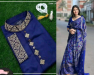 Women's embroidery work saree and Punjabi